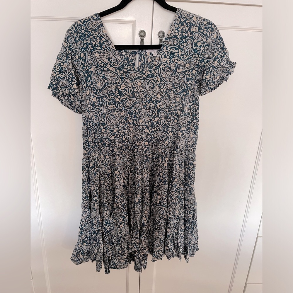 Mini paisley dress boho vibes